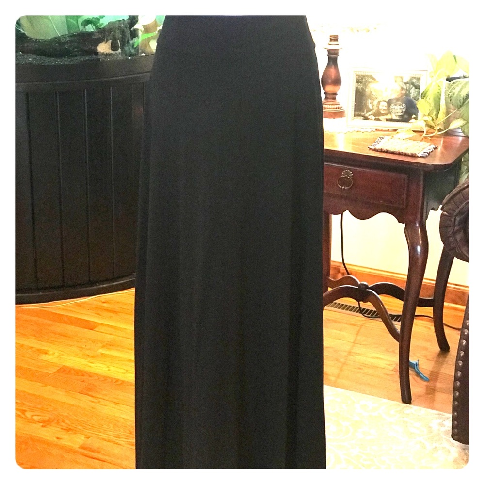 Black maxi skirt